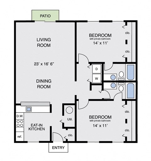 a floor plan of a house showing the living room and dining room